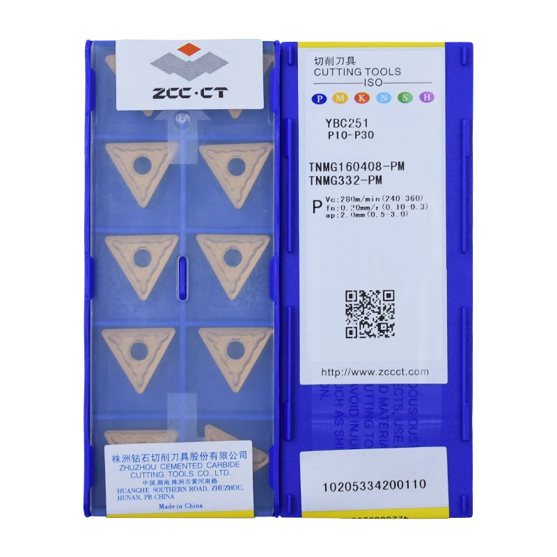 Original ZCCCT TNMG160408-PM YBC251 YBC252 YBC151 YBC152 YBC351 YBD102 YBD152 carbide insert for CNC cutting Tools