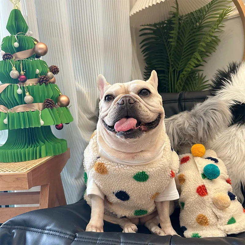 

Winter Pet Clothes Warm Vests Dog Coats For small Dog and Nedium-sized French Bulldog Clothes Christmas Dog Clothes Jackets