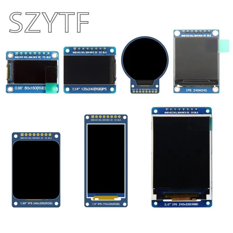  0.96/1.14/1.28/1.3/1.54/1.69/1.9/2.0 inch IPS TFT LCD OLED Display Module for ardunio raspberry pi  stm