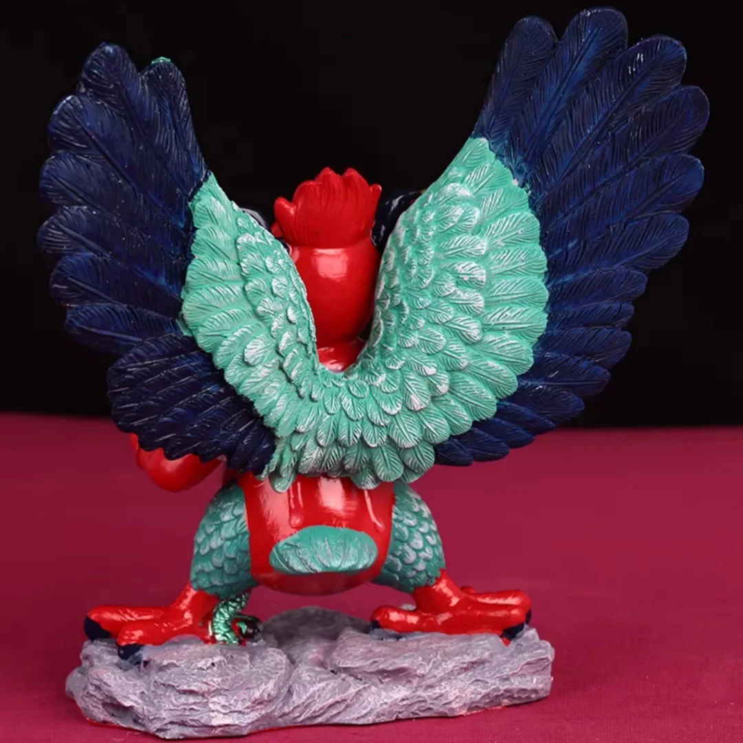 Dapeng golden winged bird ornaments resin painting Buddha statue 7 inch Dapeng bird Buddha statue