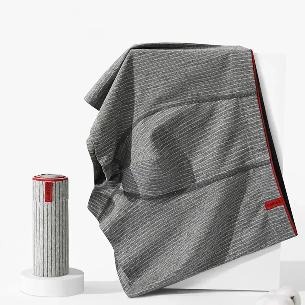 Трусики, сексуальное нижнее белье, полосатые впитывающие мужские трусы, шорты, эластичные, со средней посадкой, закрывающие влагу, выпуклые