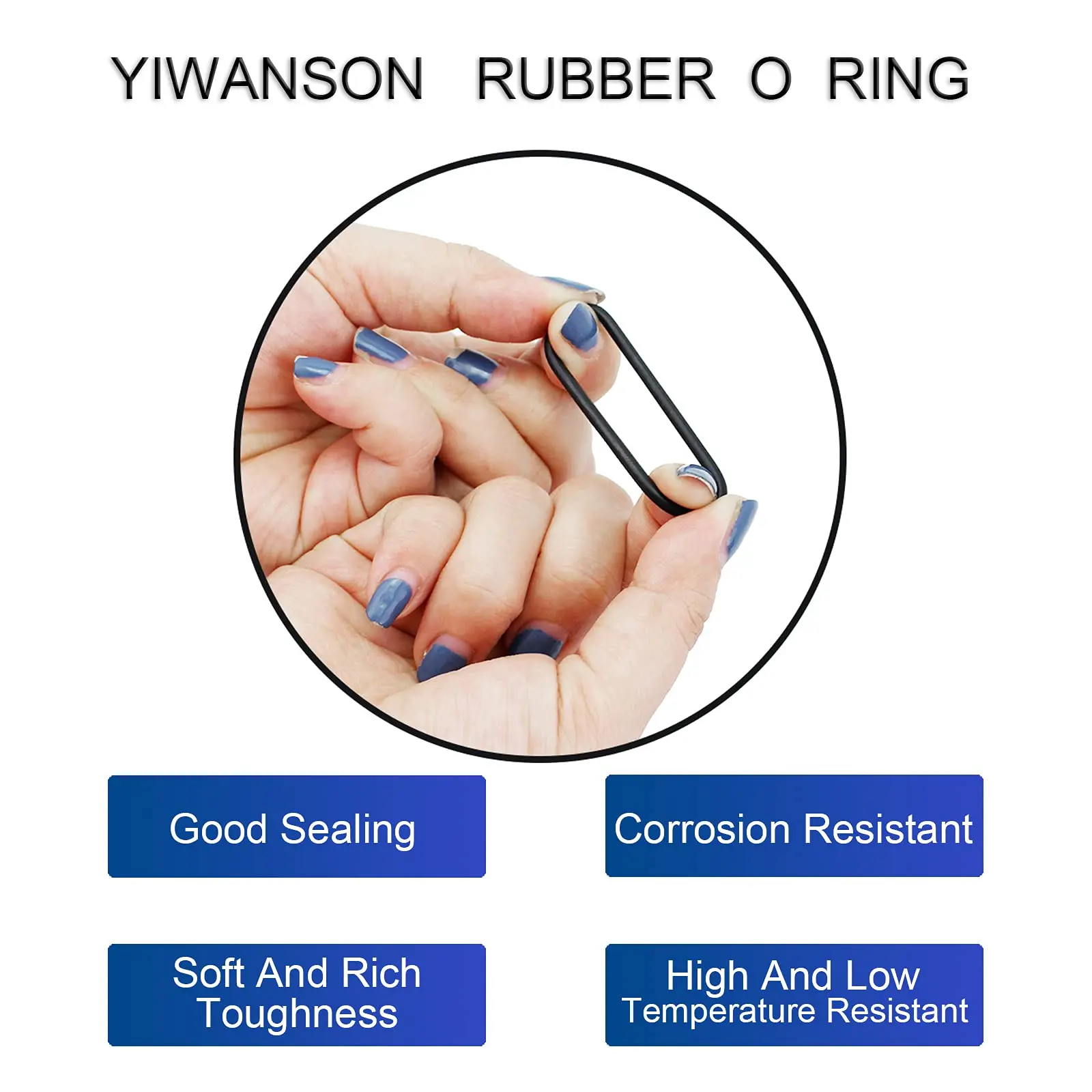 Rubber O Ring Set Gaskets Seal Nitrile Rubber Bands High Pressure O-Rings Repair Kit Sealing Elastic Band O Rubber Rings Set