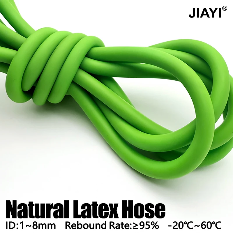 Green Latex Rubber Hose 1.6-8mm 1-5M Cold Resistant High Tension Non-Break Flexible Anti-Tear Elastic Tube for Handcraft Making