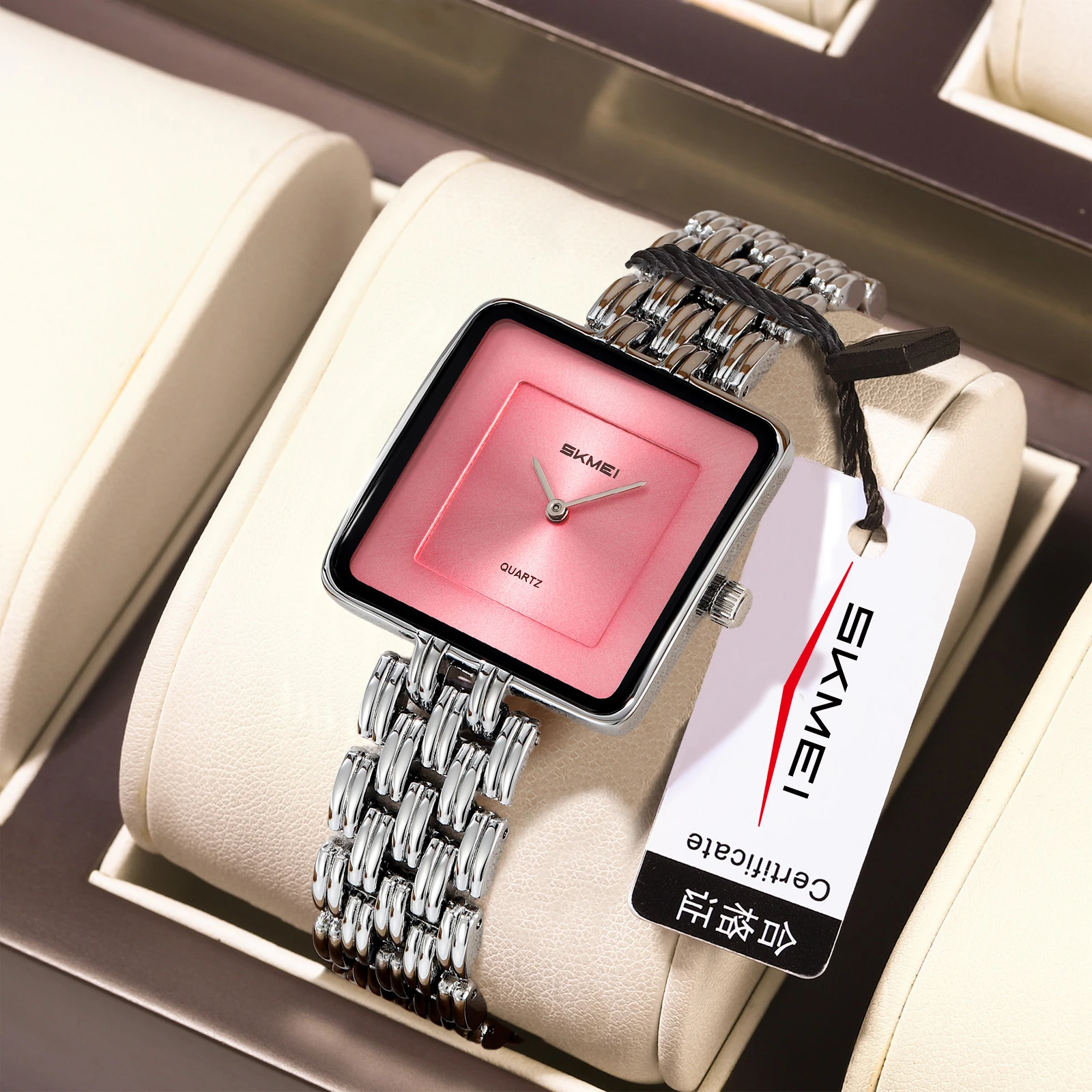 

SKMEI креативные женские кварцевые наручные часы из нержавеющей стали, элегантные милые часы для женщин, модные водонепроницаемые часы Reloj Mujer