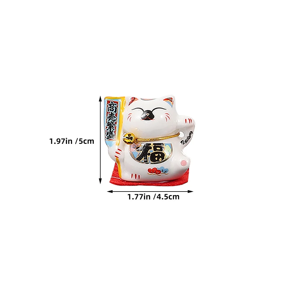 

Chinese Waving Cat Decor Cute Figurines Lucky Home Maneki Neko Cats Decorations