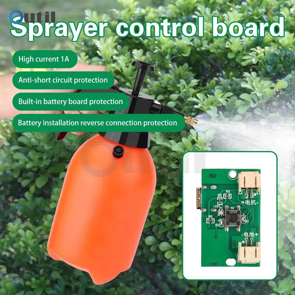 DC 5V Handheld Sprayer Atomization Module Compact Rechargeable Electric Sprayer Control Board Type-C Interface