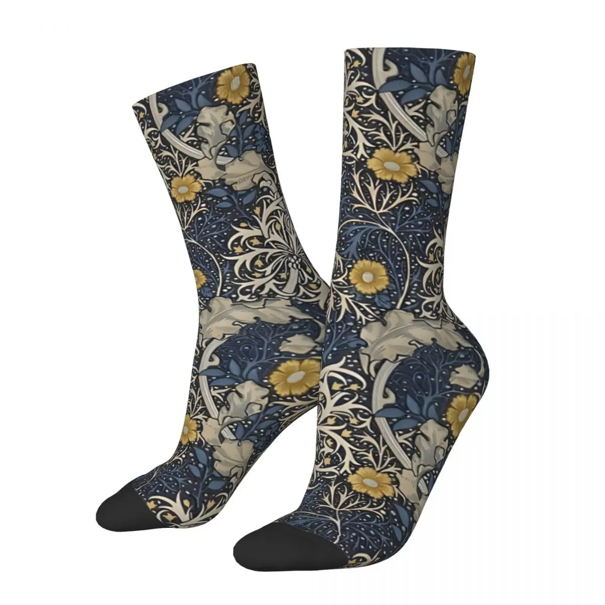 Vintage Seaweed Men's Socks Unisex Street Style Pattern Printed Crazy Crew Sock Gift