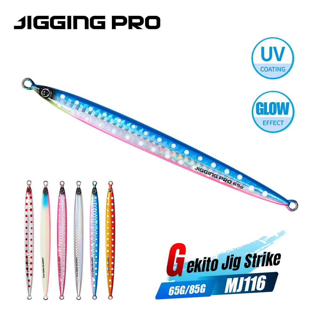 JIGGING PRO gabarit en métal 45g -150g Gekito gabarit frappe rapide coulant rivage gabarits longue coulée gabarits mer leurres de pêche artificiels