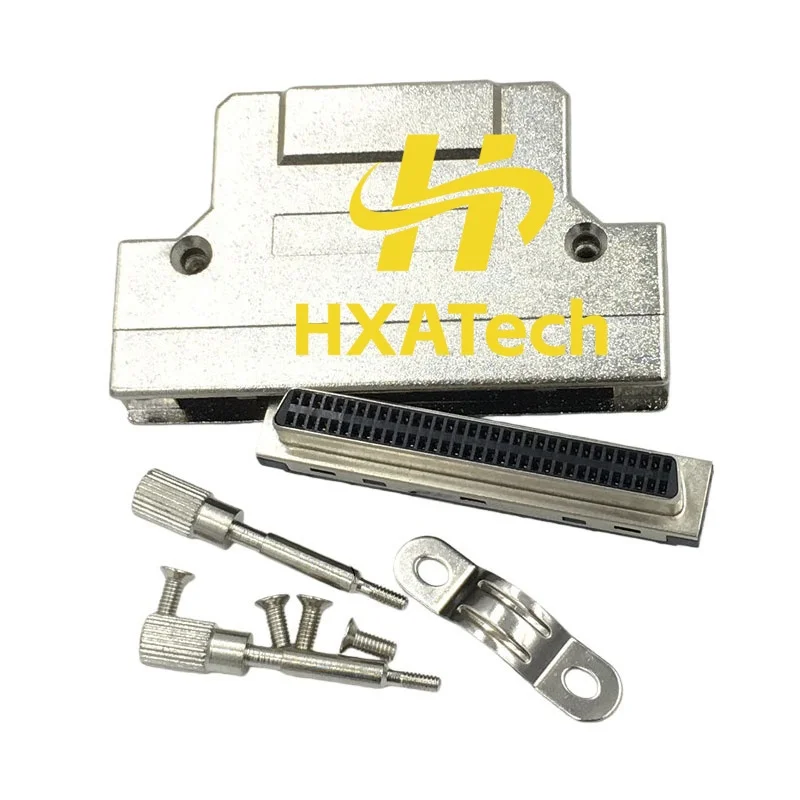 HXATech- SCSI HPDB68 Female Plug MD68F-AS SCSI 68Pin Connector DB68-pin Welding wire female Adapter
