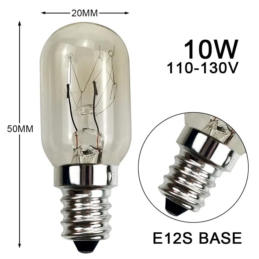 Groothandel E12s Kleine Schroef Koelkast Lamp 110-130V 10W Super Heldere Verlichting Tool Voor Afzuigkap Naaien machine (Us Plug)