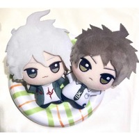 10CM Anime Danganronpa Hinata Hajime Attribute Cotton Doll Pendant Keychain Girl Stuffed Toys Student Plush Doll  Ears Xmas Gift