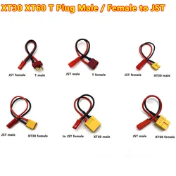 1pcs XT30 XT60 T Plug Male / Female to JST Connector Charging Adapter Cable Converter Lead for RC Hobby Battery FPV RC Models