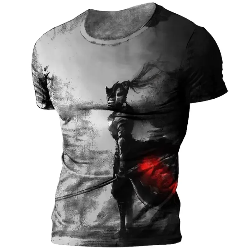 2026 Japanese Samurai Graphic T Shirt Men Kids 3D Printed Short Sleeve Summer Casual Loose Harajuku Tee Fashion Streetwear