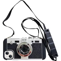 Emily in Paris 3D Retro Camera Leather Case for IPhone 14 11 12 13 15 16 Pro Max Plus XS XR X 16Pro IPhone15 Cover Accessories