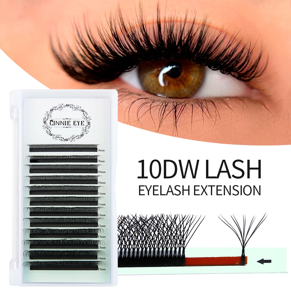 5DW Eyelash Extension New Updated 10D W Shape False Eyelash Cilios 5W Drop Shipper 10D Premade Volume Fans 10W Eyelash Bundles