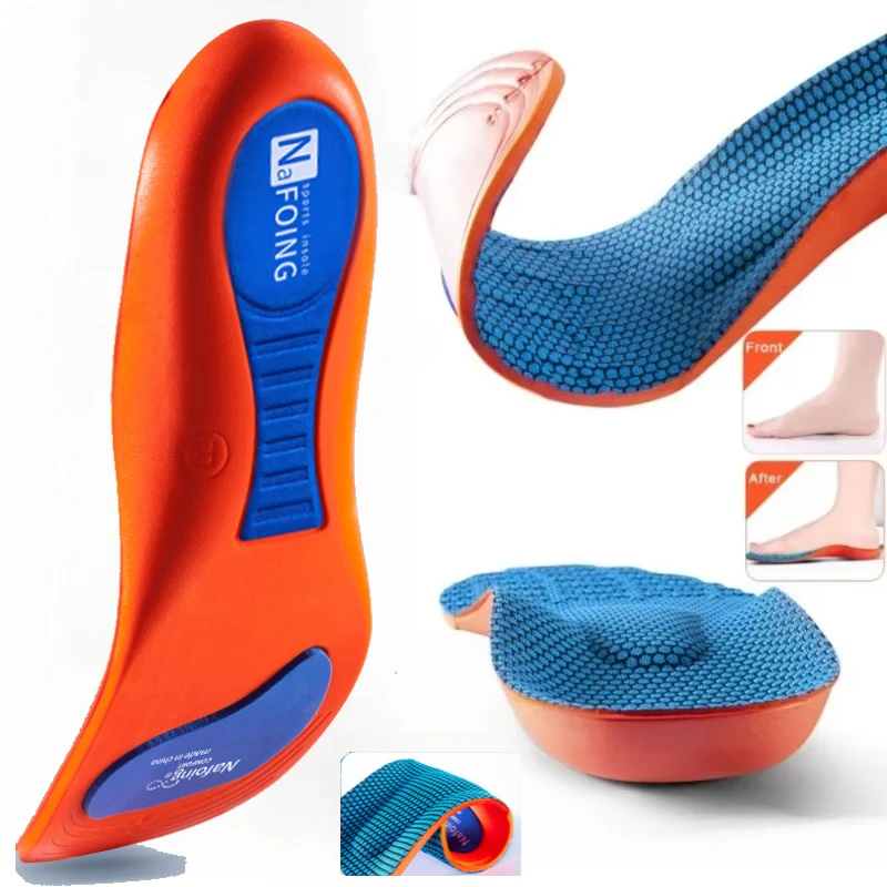 

Sport Insoles for Shoes Sole Supportive Shock Absorption Odor-Resistant Breathable Cushion Comfort Insoles for Feet Men Women