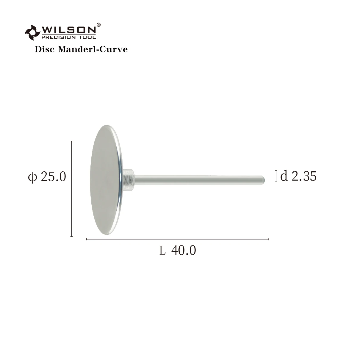 WILSON Upgrade Metalen Schijf Verkort Nail bits Manicure Gereedschap nagel bit 2.35mm Elektrische Pedicure nagel bit boor