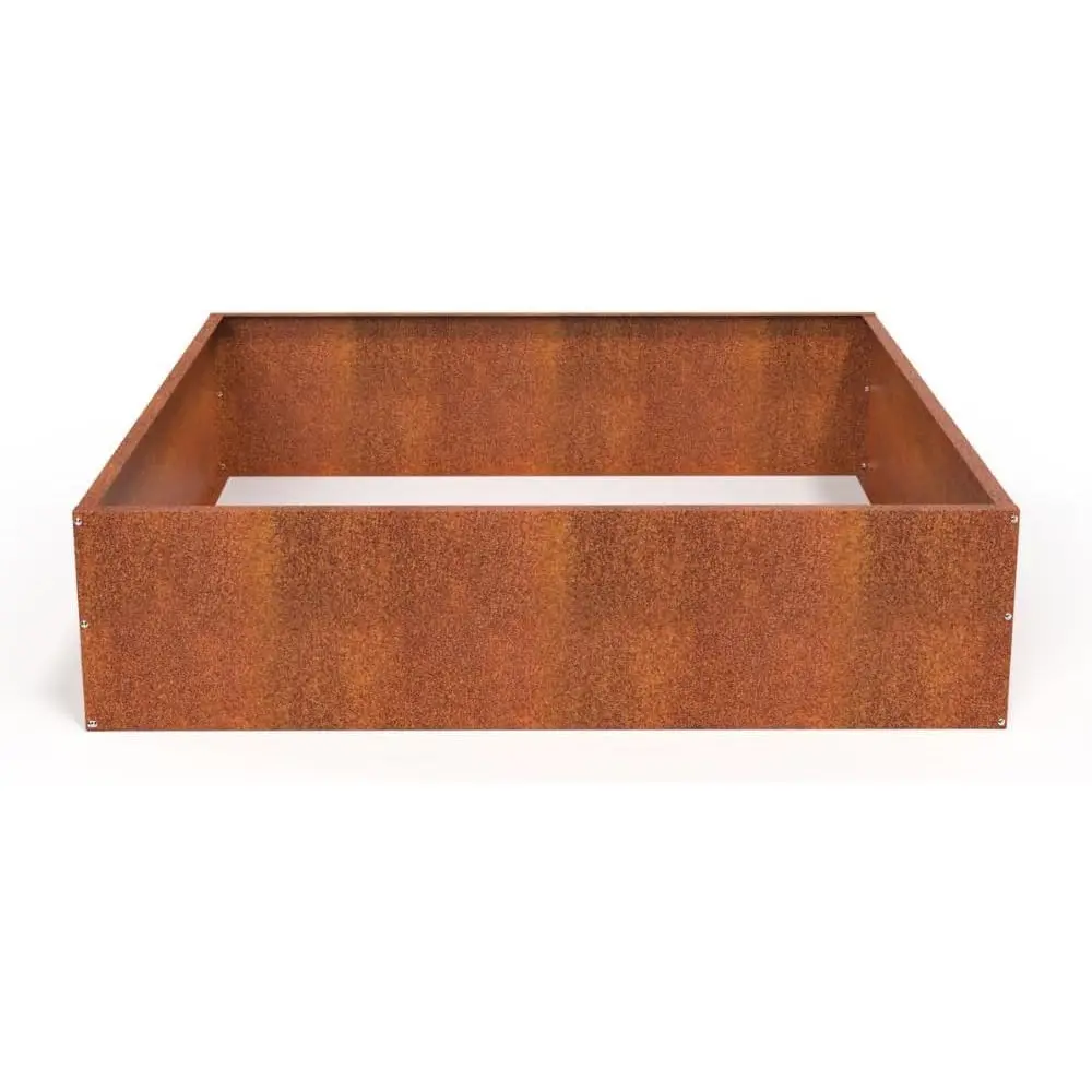 

Large Rustic Corten Steel Planter, Outdoor Garden Bed, Suitable for Commercial and Residential Spaces (48 x 48 x 12)
