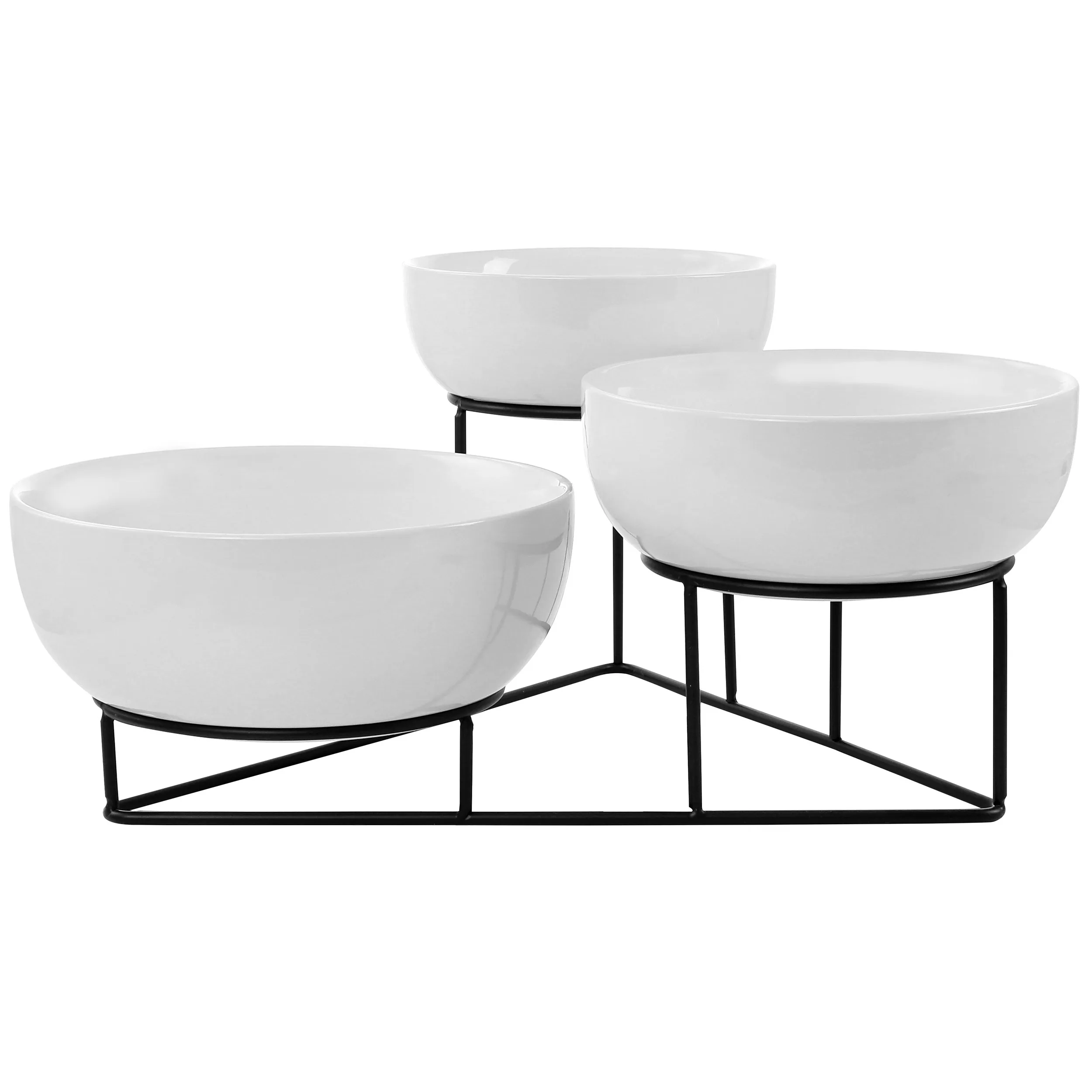 

GBS Elite 4 Piece Bowl Set Including Metal Rack