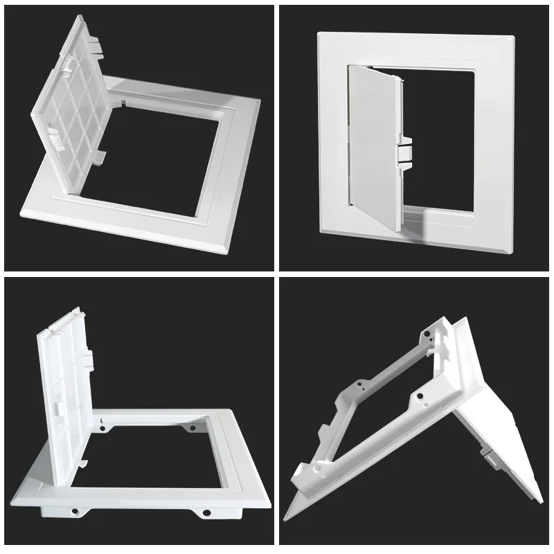 Access Panel Inspection Hole ABS Access Doors Wall Ceiling White Hatch Cover Universal Plastic Push-Type Inspection Port