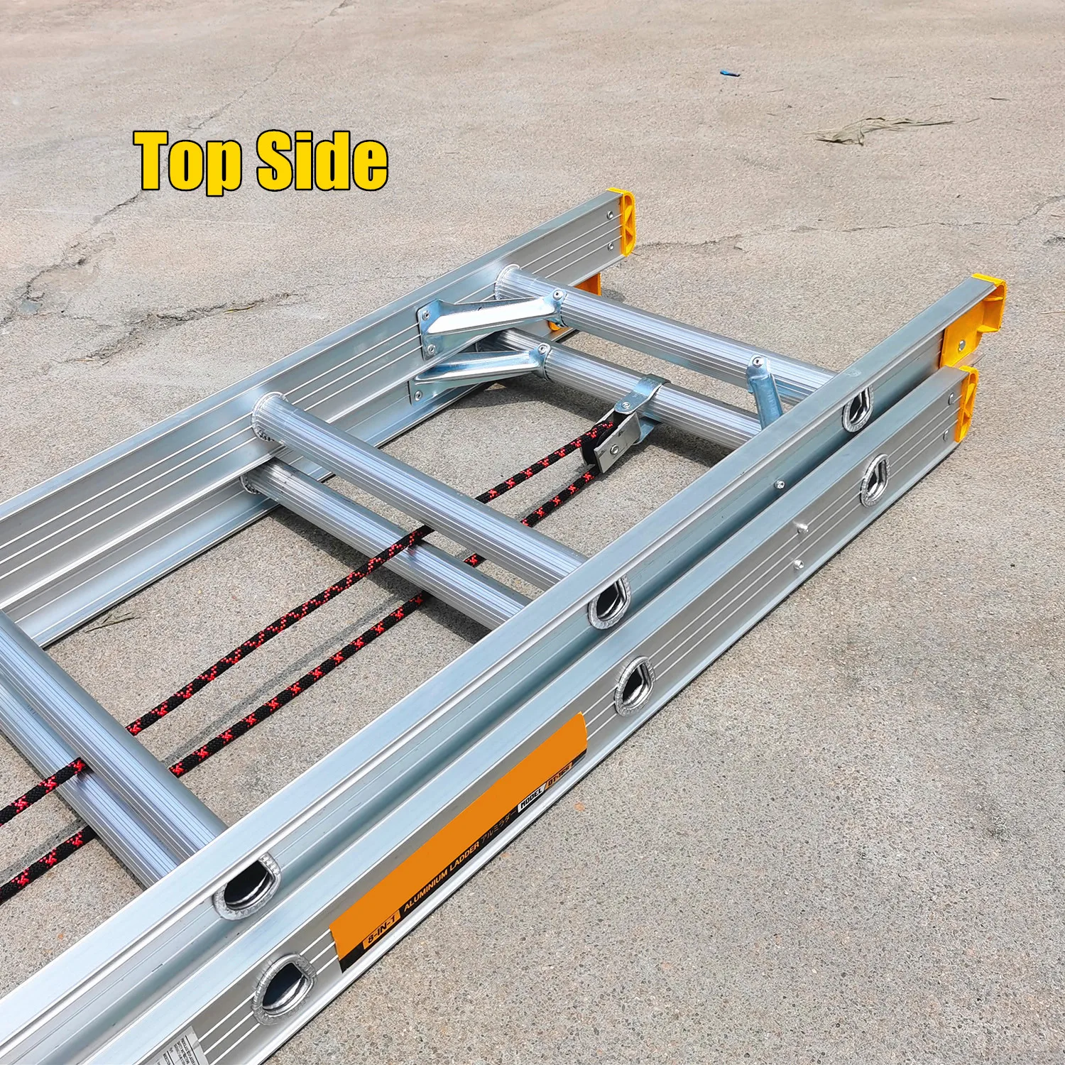 Aluminum Telescopic Extension Ladder Fire Escape Emergency Foldable Ladder