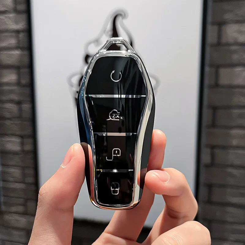 

TPU Car Remote Key Case For BYD Atto 3 Song Plus Seal Han EV Dolphin Qin Plus U Dmi Protection Car Key Cover Shell Accessories