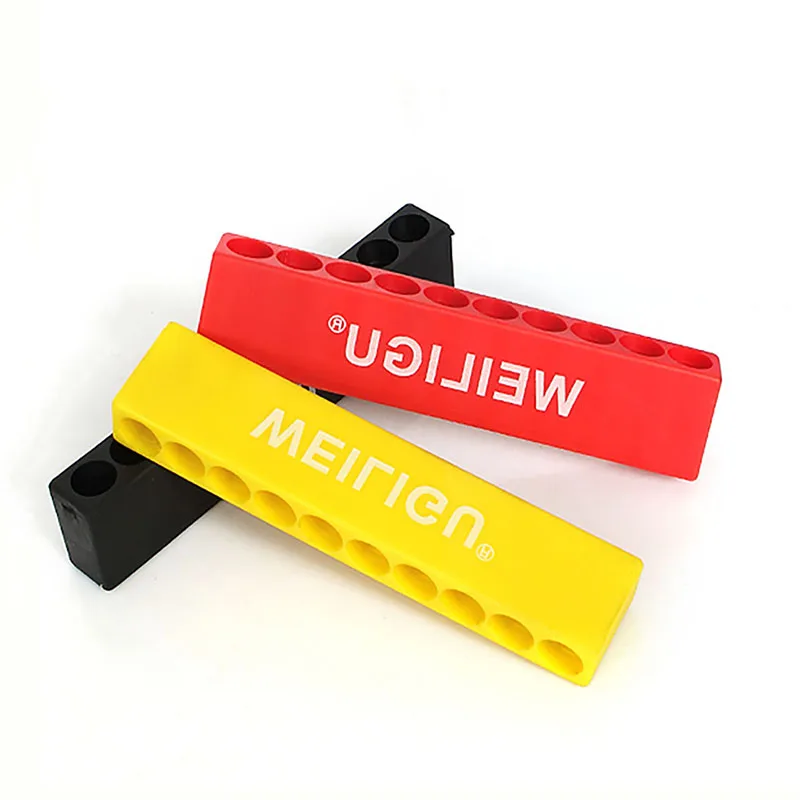 プラスチックハンドシャンクドライバービットホルダー、カラーストレージストリップ、ハードウェアツール、1/4 "、6.35mm、2個