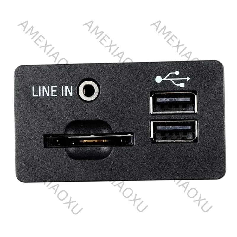 AMEXIAOXU  EM2T-14F014-AB USB Interface AUX Audio Jack For Car Suitable For Ford EDGE KUGA Taurus S-MAX Accessories