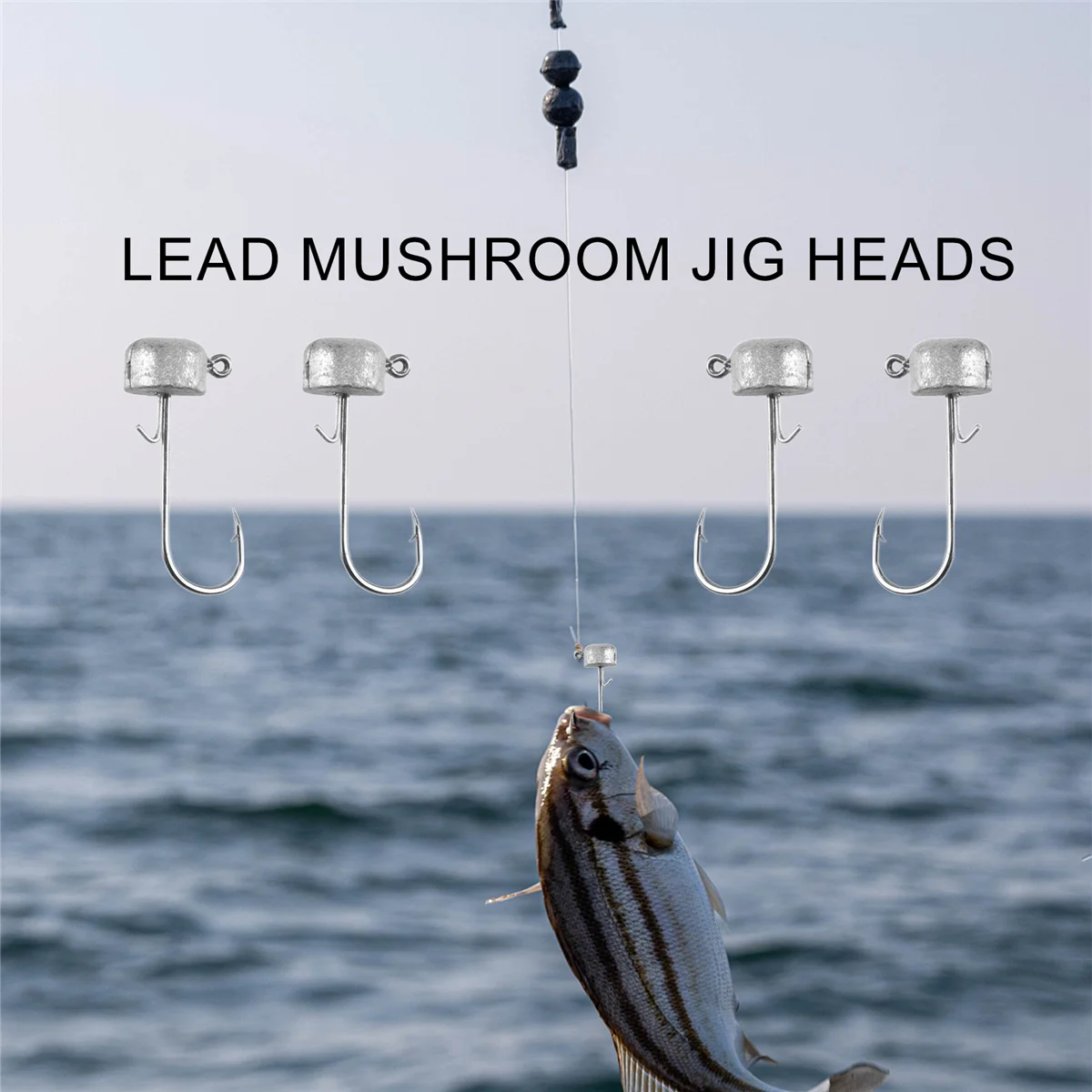 10Pcs Ned Rig Jig Head Finesse Mushroom Jig Heads for Soft Plastic Bait for Ned Rig Technique Lead Mushroom Jig Head AJAS