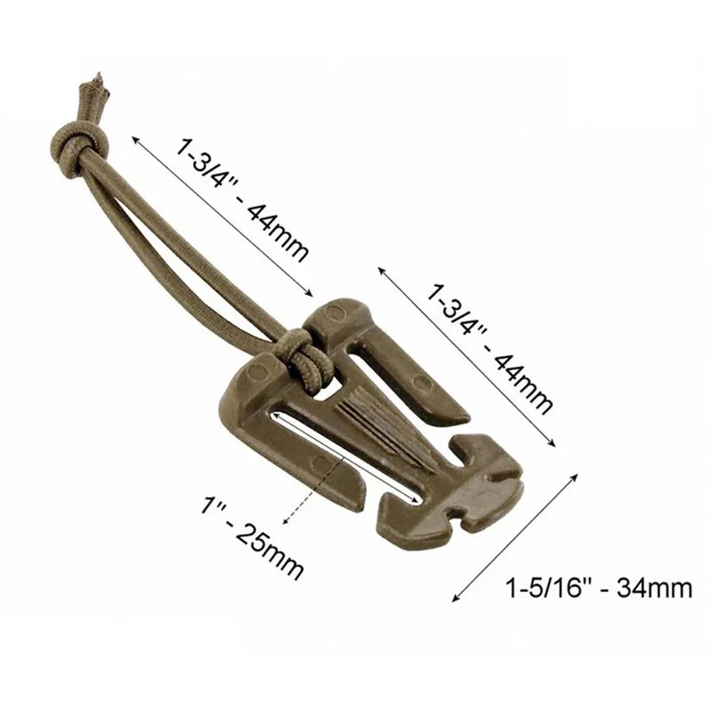 MOLLE Buckle Strap Elastic rope Storage Buckle Strap Buckle Backpack Hanging Buckle Nylon Backpack Strap Hook