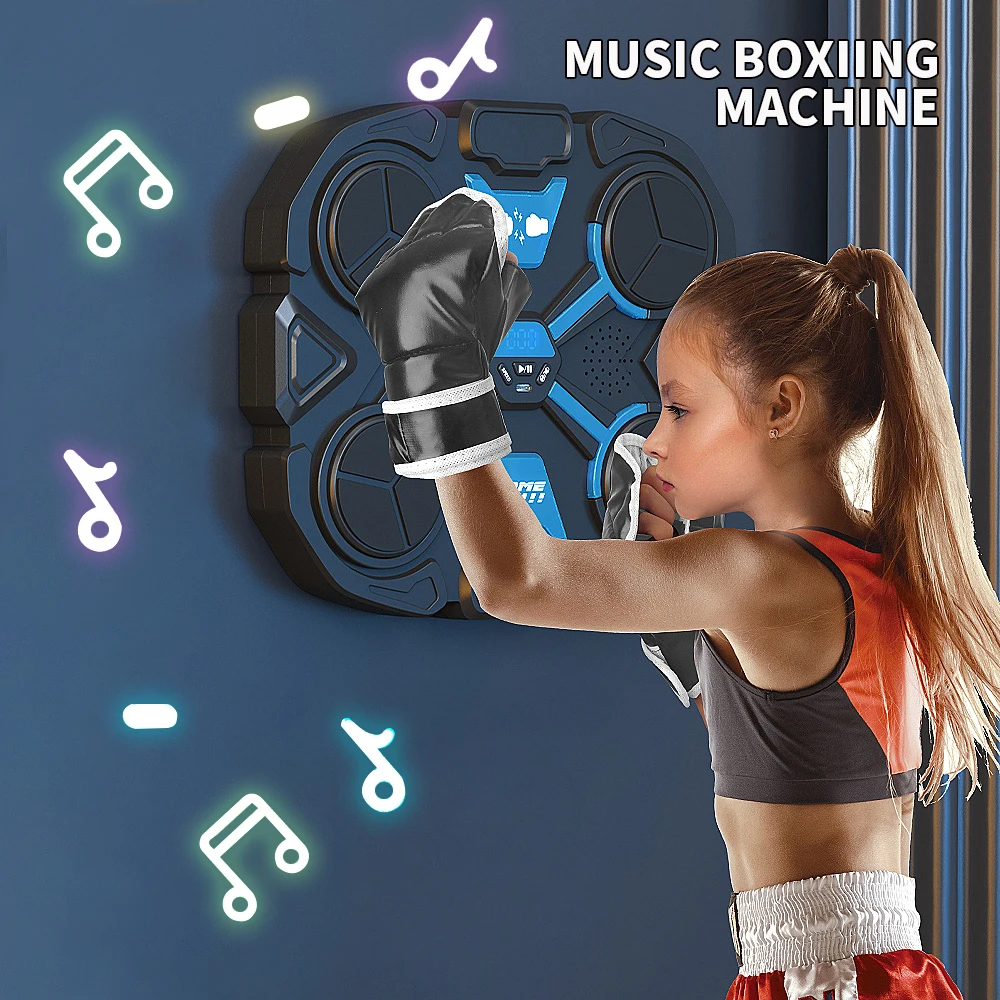 

Bluetooth Music Boxing Machine Rechargeable Boxing Wall Rhythm Trainer Home Target Aerobic Boxing Target