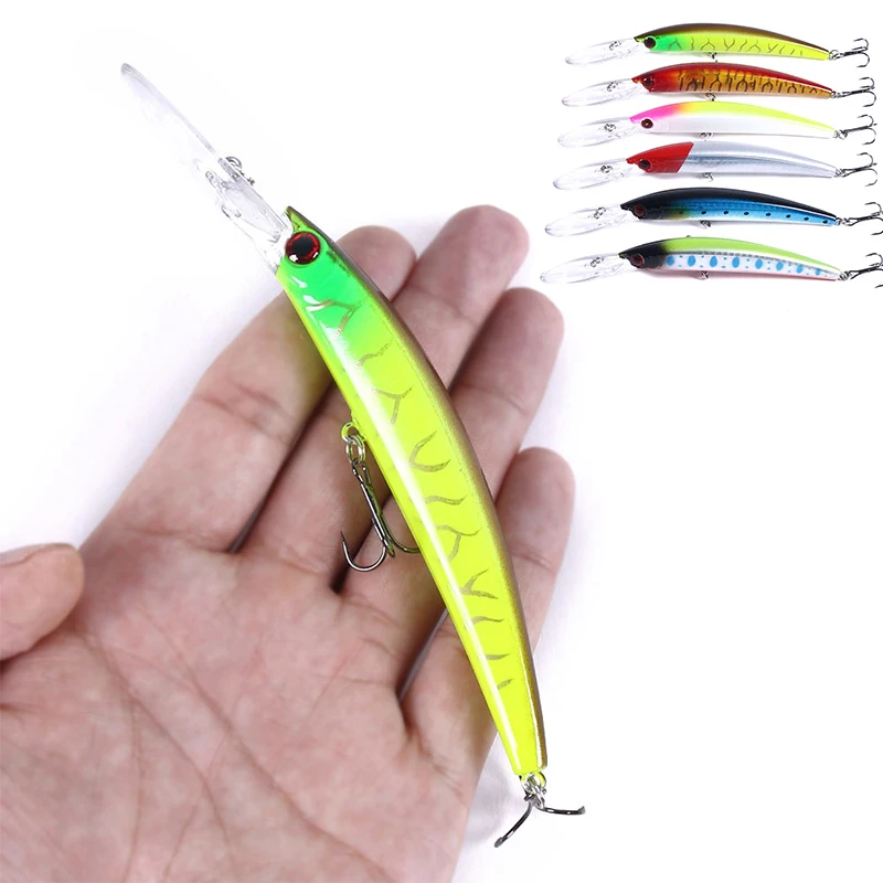 1pcs 15cm 15g Deep Diving Jerkbait Artificial Hard Bait Fishing Wobblers Minnow Lure for Bass Pike Carp Fishing Tackle