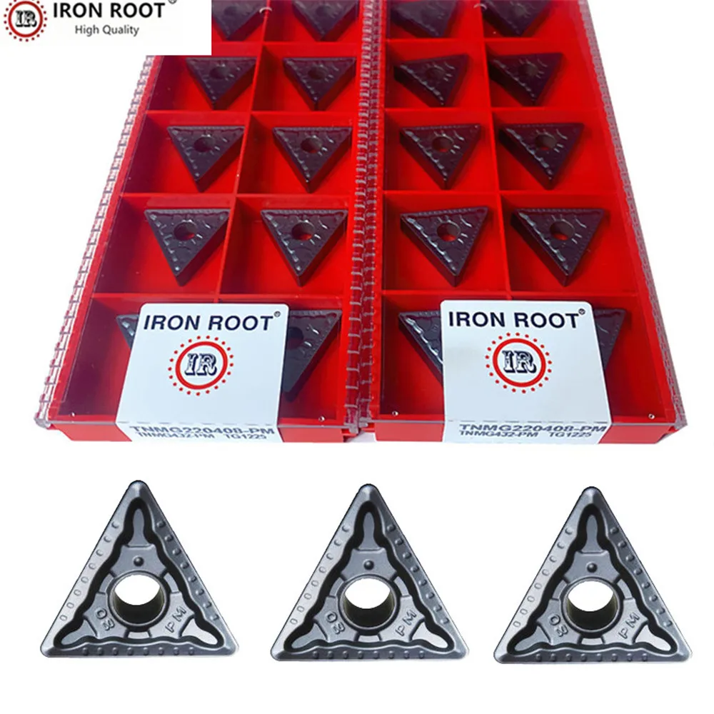 IRON ROOT External Turning Tool Inserts TNMG220404,TNMG220408,-MS,-PM,-TF,HM,TG1225 CNC Lathe Turning Tool for MTLNR,MTFNR,MTGNR