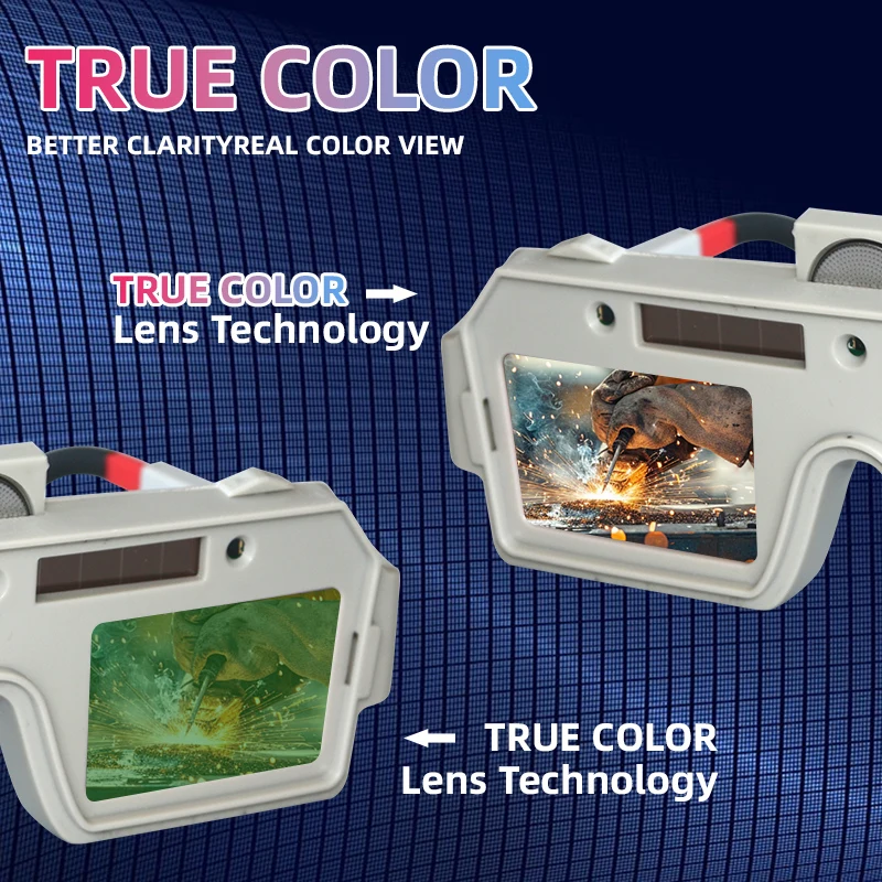 New auto-dimming welding goggles with replaceable lithium battery welding glasses for TIG-MIG arc plasma cutting