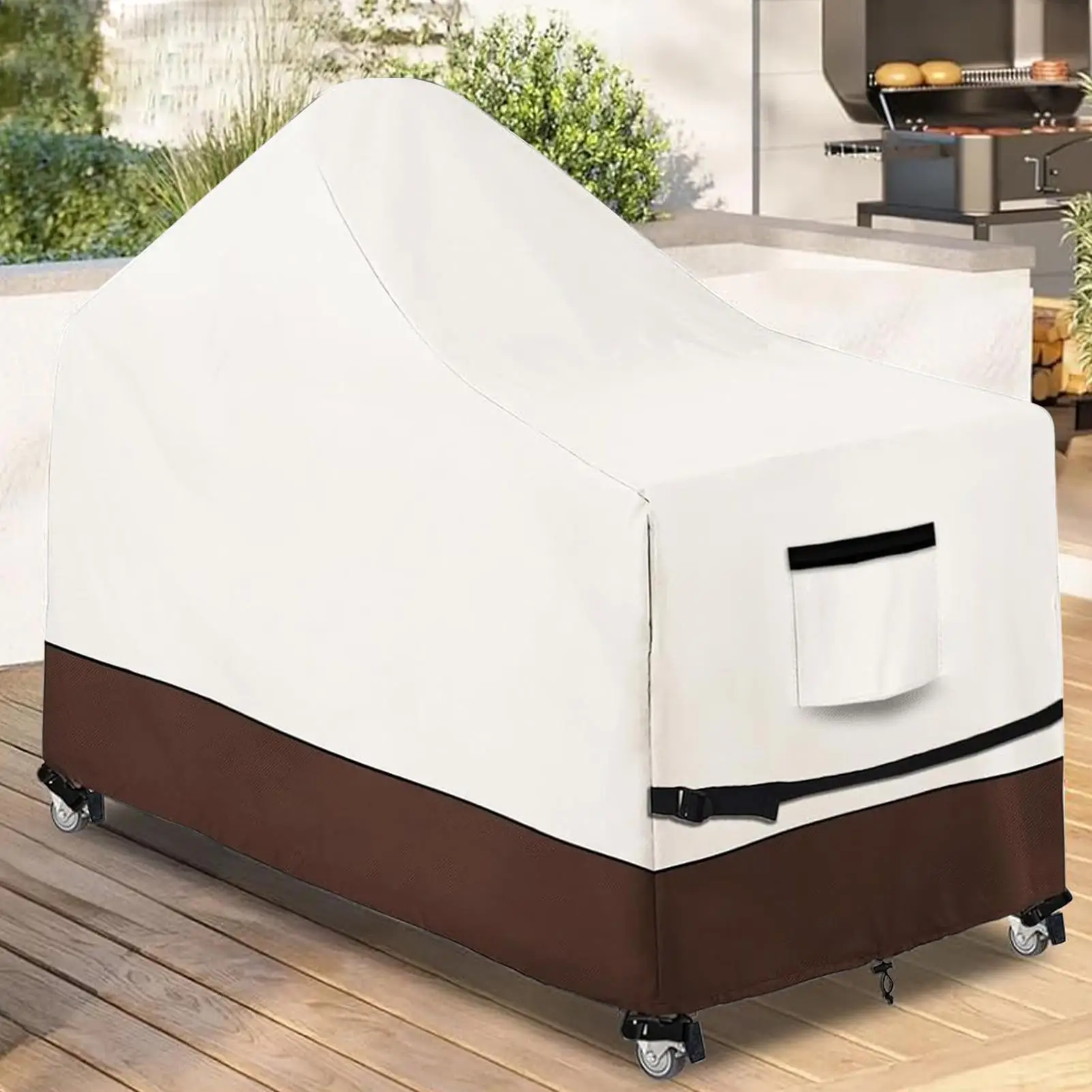 

Grill Cover Anti-UV Protection Grill Barbecue Cover for Outdoor Garden Patio Backyard Camping Picnic Rainy Season Winter Summer