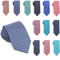Tailor Smith 7.5cm Handmade Ties Animal Printing Pattern Necktie Satin Silk Neck Tie Gravata For Men Gift ﻿ ﻿