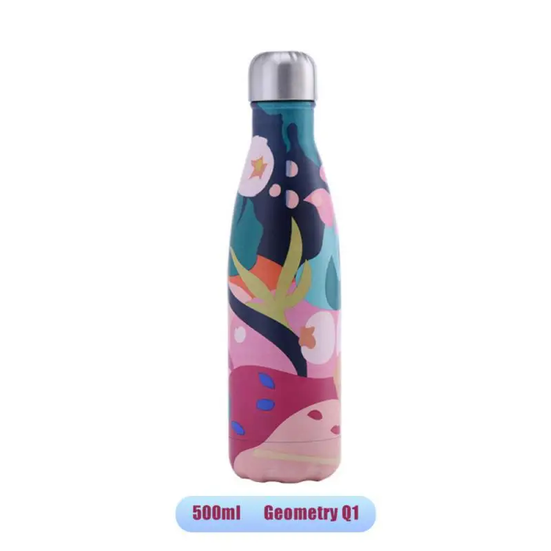 Creative Double-Wall Thermos Cup 304 Stainless Steel Drink Water Bottle High Capacity Sport Water Bottles