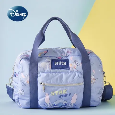 Disney Stitch Yeni Bebek Bezi Çantası Çanta Büyük Kapasiteli Bebek Bezi Çantası Karikatür Moda Depolama Taşınabilir Seyahat Çantası Yüksek Kalite