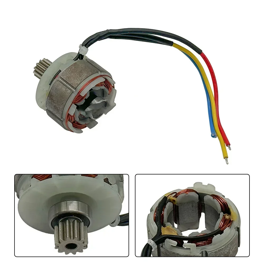 21v 12 Teeth Brushless Lawn Mower Motor Assembly Hedge Trimmer For Rotor Metal Brushless Lawnmower Motor Assembly Power Tool