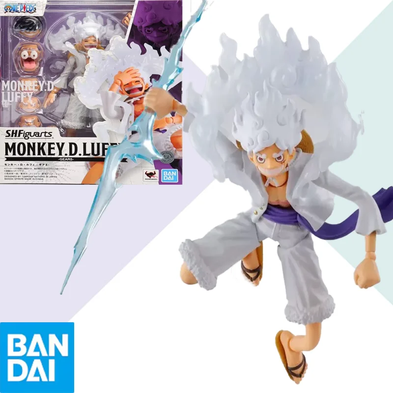 

BANDAI Genuine S.H.Figuarts One Piece MONKEY D.LUFFY GEAR5 Sun God Nikka Model Anime Action Figures Toy Gift for Kid