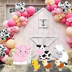 Farm Party Props Farm Animal Cutouts Foam Board Barn Sheep Piggy Cow Cut Out Farm Theme Birthday Party Decoration Cowboy Cowgirl