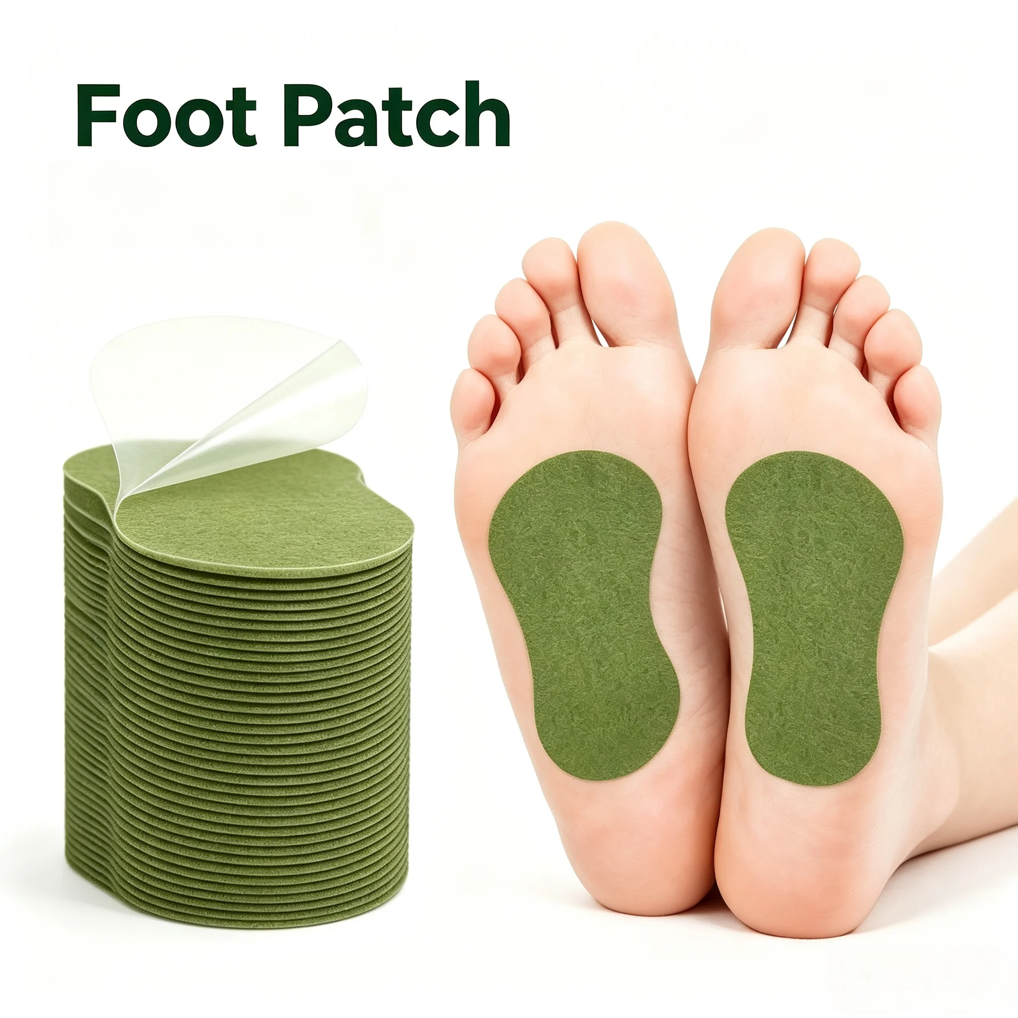 64/136/204Pcs Wormwood Artemisia Argyi Herbal Care Patches for Feet, Ankles, Neck, Shoulder, Waist, Knee Daily Home Use