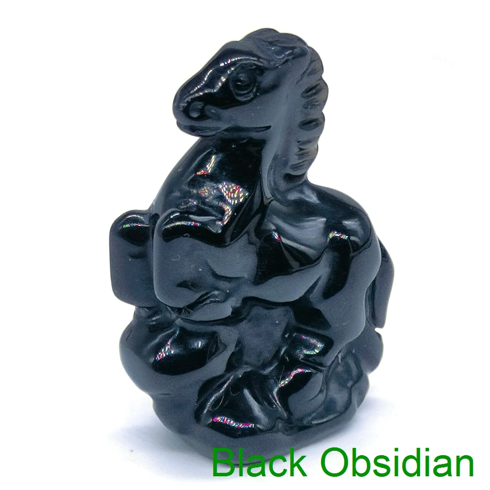 2 "أحجار الطاقة الكريستال الطبيعي الحصان منحوتة الحيوان تمثال الريكي شفاء الأحجار الكريمة الحرف ديكور المنزل هدية الكريسماس #6