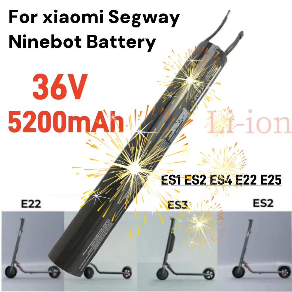 

Original True Capacity36V 5200mAh Ninebot Scooter ES1 ES2 ES3 ES4 E22 E25 Intelligent Electric Scooter Internal Battery Assembly