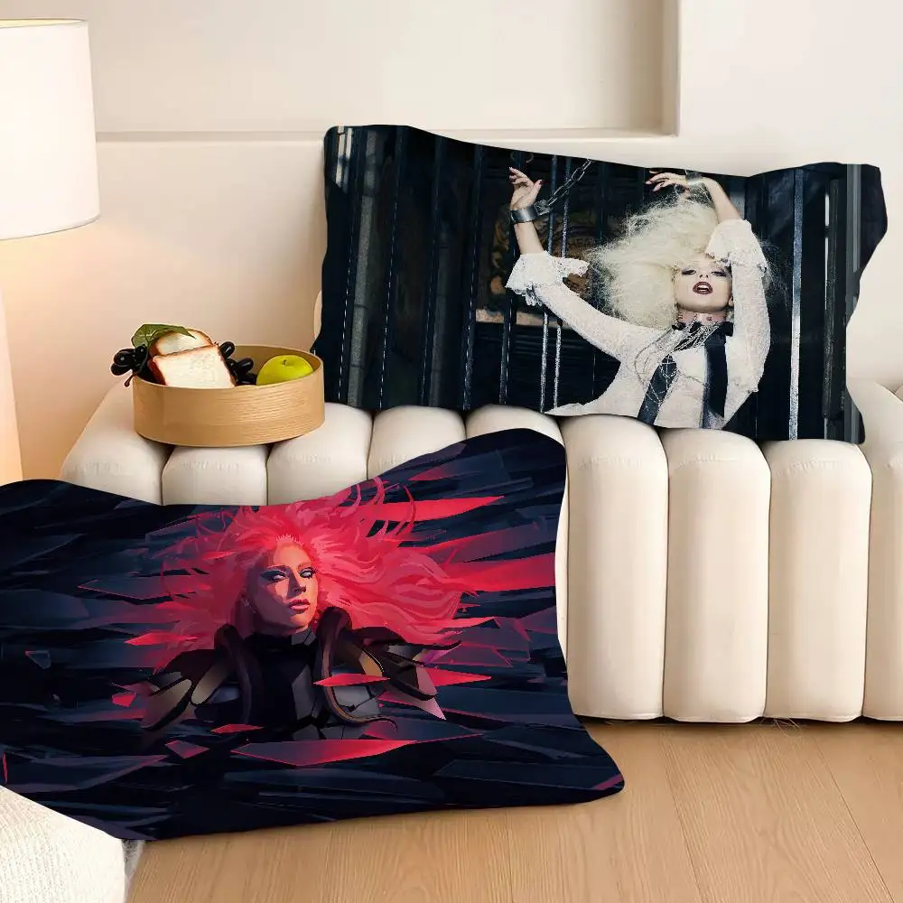 Singer L-Lady G-Gaga Quick-Dry Polyester Pillow Towel - Anti-Head Oil & Odor-Resistant for Adult Daily Use