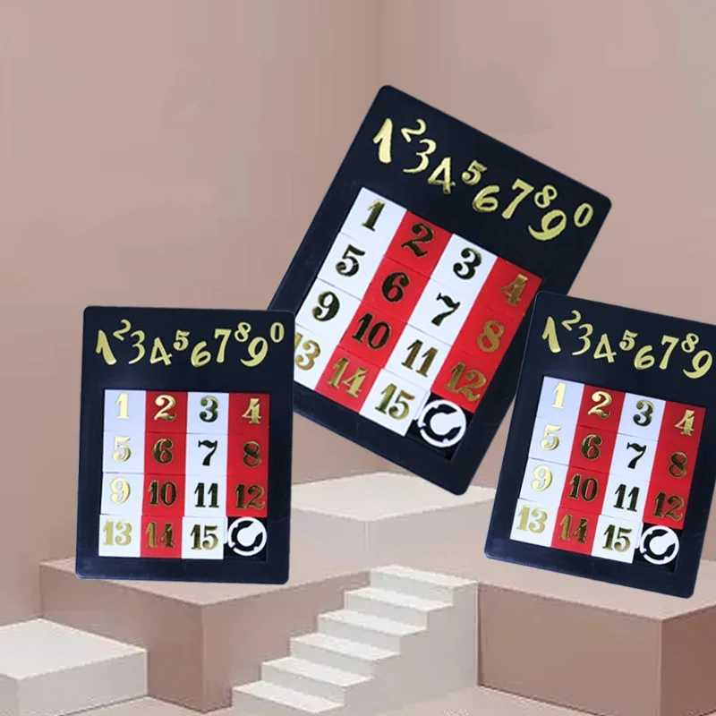 

Ранняя развивающая математическая игрушка, развивающая для детей, пластиковые головоломки с номерами 1–15 лет, детская игрушка, раздвижная игрушка-головоломка, 15 плиток, логическая игра