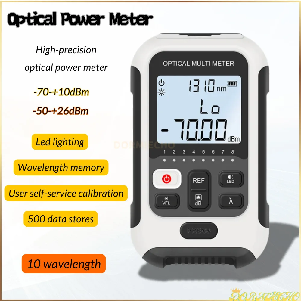 

TM-570 Optic Power Meter -70~+10dbm 4 In 1 Multifunction Fiber Network Cable Tester Visual Fault Locator 10/20/30/50mw(optional)