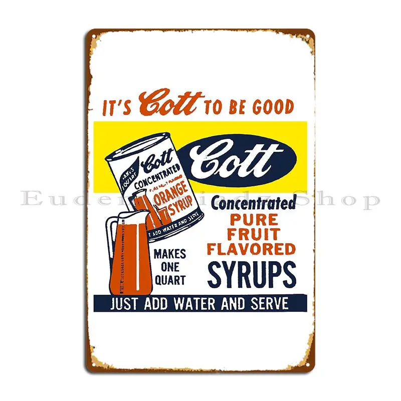 Fruit Flavored Syrups Advert Metal Plaque Poster Wall Cave Mural Customized Garage Club Tin Sign Poster