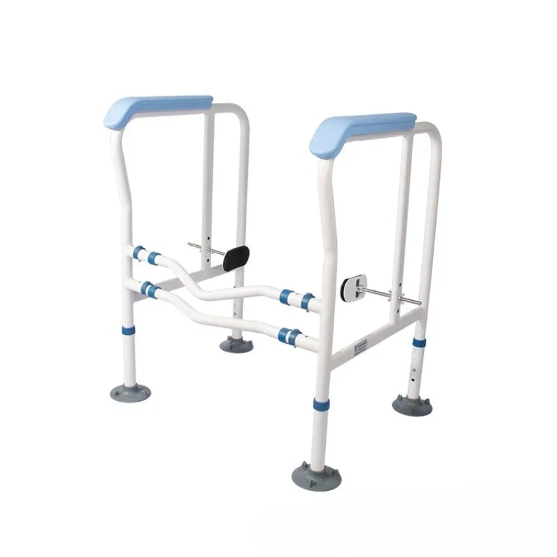 Toilet handrail for the elderly safety railing room barrier-free suction cup footrest folding without punching