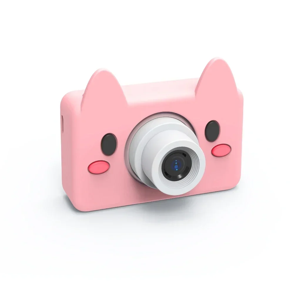 Mini Cute Children Digital Camera For Kids Education Toy Photo Video Recorder Child Girl Boy With Silicone Animal Case Camaras